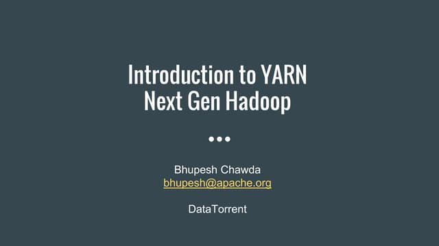 Introduction to Yarn