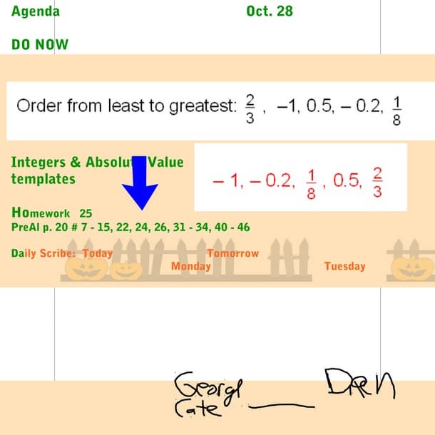 Chapter 1.4 Opposites, Integers & Absolute Value