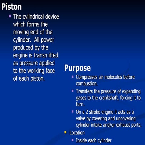 1.4 diesel engine moving components