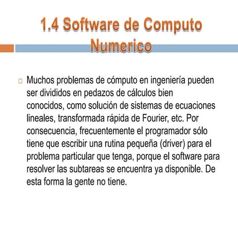 1.4 software numerico