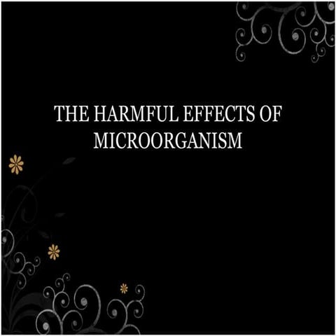 1.4 the harmful effects of microorganism