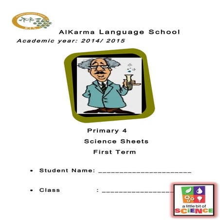 1 4th primary booklets 2015