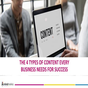 THE 4 TYPES OF CONTENT EVERY BUSINESS NEEDS FOR SUCCESS