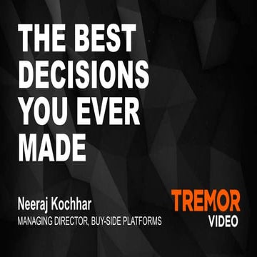 PROGRAMMATIC I/O 2015 - "And You Thought 2015 Was Just About Viewability!" - Neeraj Kochar