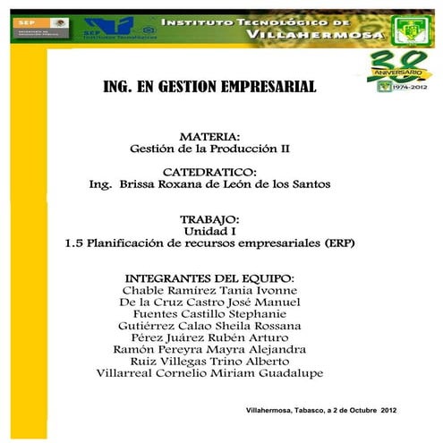1.5 planificacion de recursos empresariales (erp)