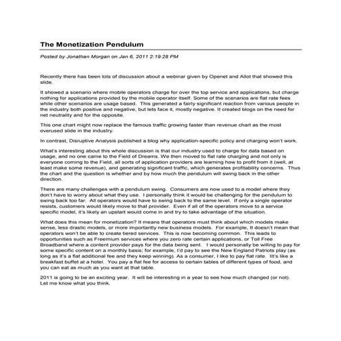 The Monetization Pendulum