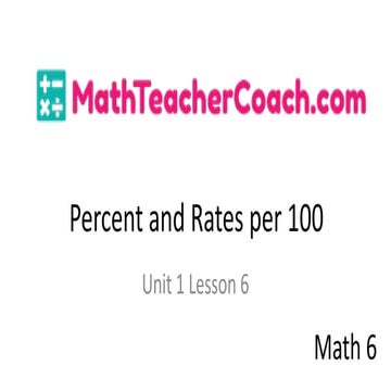 Percentages Power point no.2 | PPT