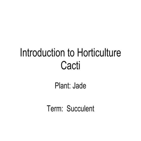 1 6 Cacti & Succulents | PPT