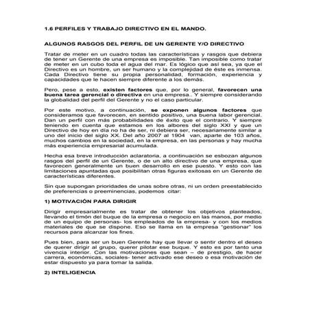 1.6 perfiles y trabajo directivo en el mando