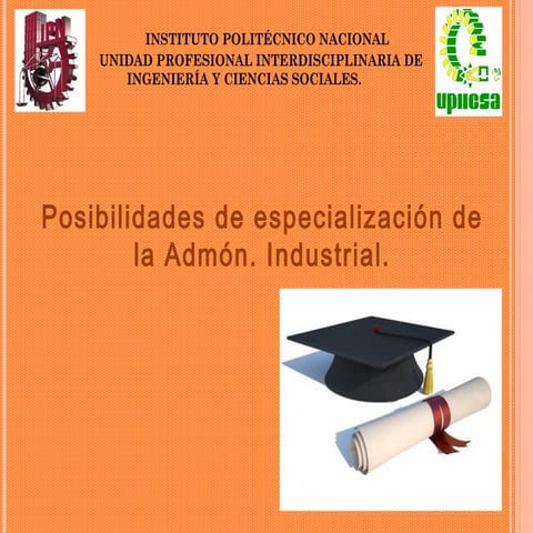 1.6 posibilidades de especialización (gestion por proyectos)