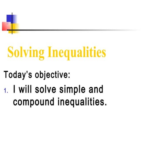 1.6 solving inequalities