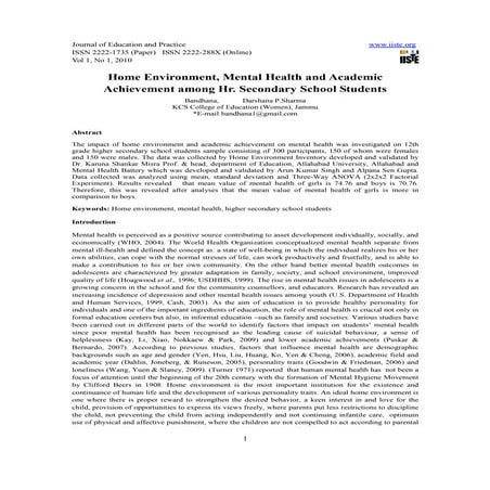 A study on social maturity, school adjustment and academic achievement ...