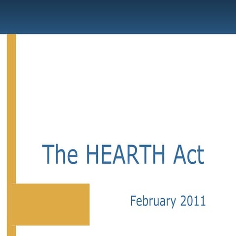 1.7 Understanding the HEARTH Act