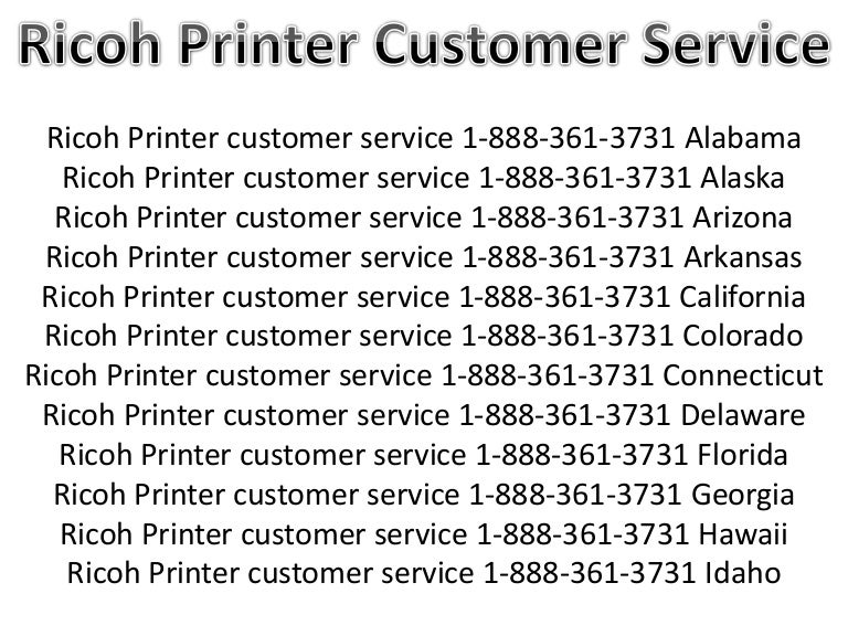 Ricoh Printer customer service 1-888-361-3731 California Ricoh Printe…
