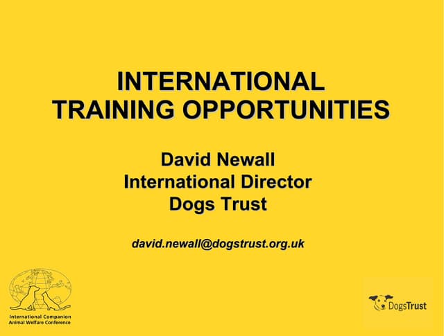 International Training Opportunitie...