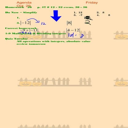 Chapter 1. 9 Multiplying & Dividing Integers