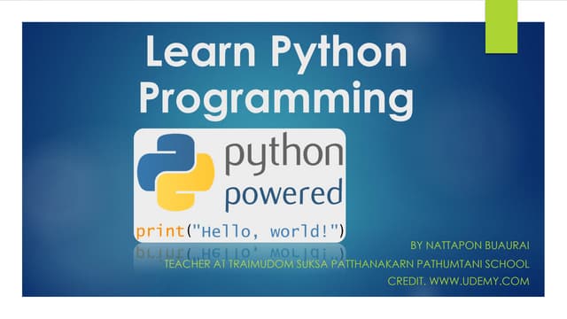 About Python | PPT