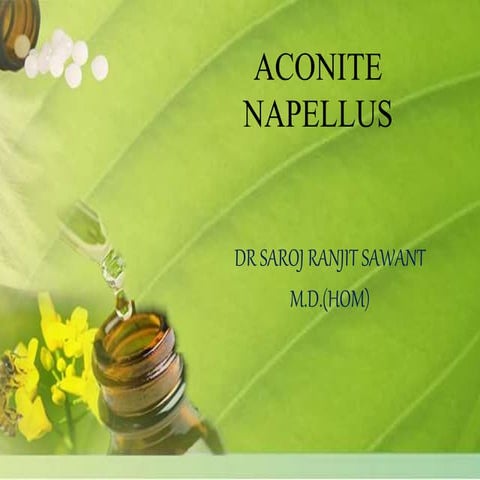 1  aconite napellus- drug picture