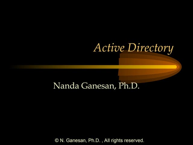 1-Active Directory  System and Application.ppt