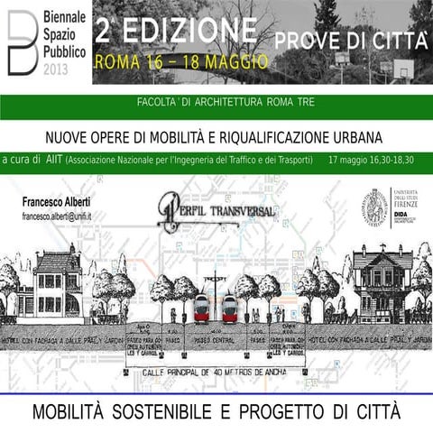 1   alberti, mobilità sostenibile e progetto di città