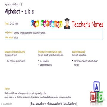 Learning Alphabets | PPTX