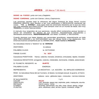ARIES * (20 Marzo - 19 Abril 2017)