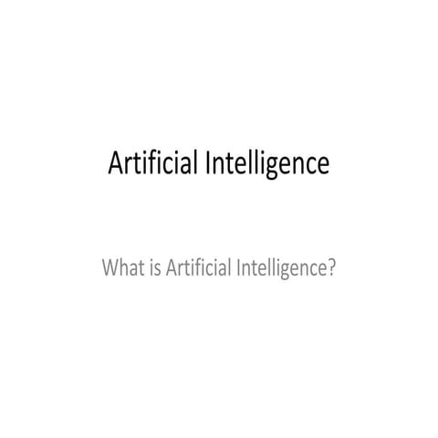1  artificial intelligence