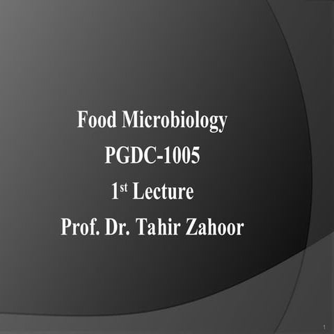 food microbiology bacterial contamination