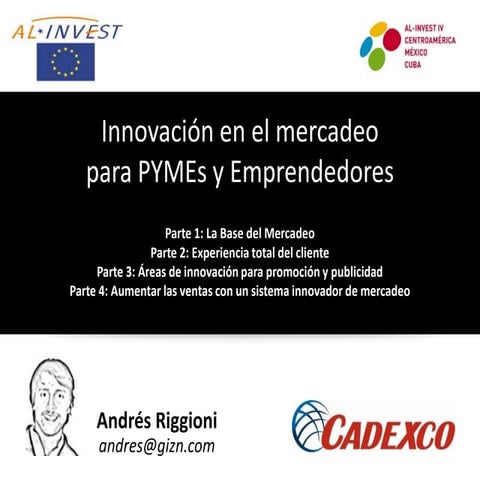La base del mercadeo - Innovacion mercadeo