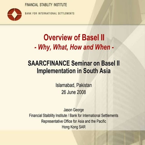1   basel ii overview - islamabad