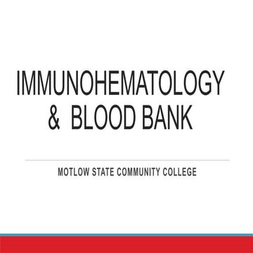 Blood Bank Concepts & Genetics- PowerPoint | PPTX