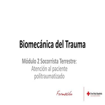 Biomecánica del trauma | PPTX