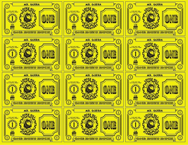 1 buzu bucks yellow