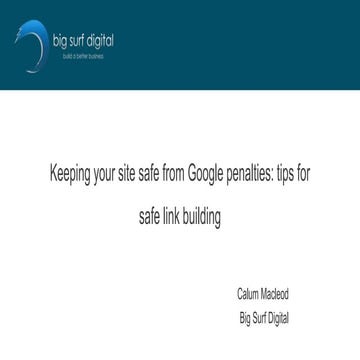 Calum from Big Surf Digital - keeping safe from penalties