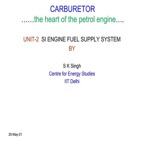 Carburetors 