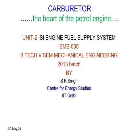 Carburettor
