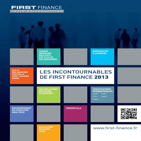 Brochure Incontournables de FIRST FINANCE