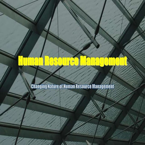 Human resource management-chapter 1
