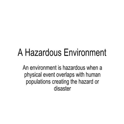 1 Climatic Hazards Introduction