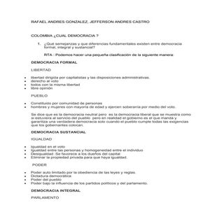 1. colombia cual democracia 