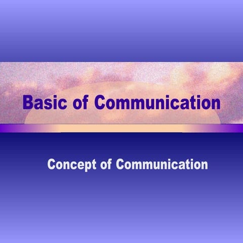 1 Communication