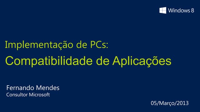 Implementação de PCs, parte 1 de 4:...