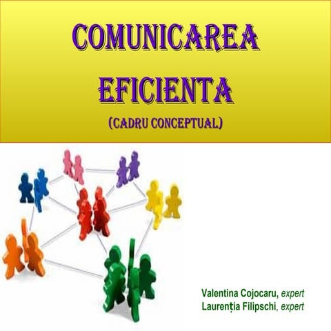 Comunicarea eficienta - Cadru conceptual