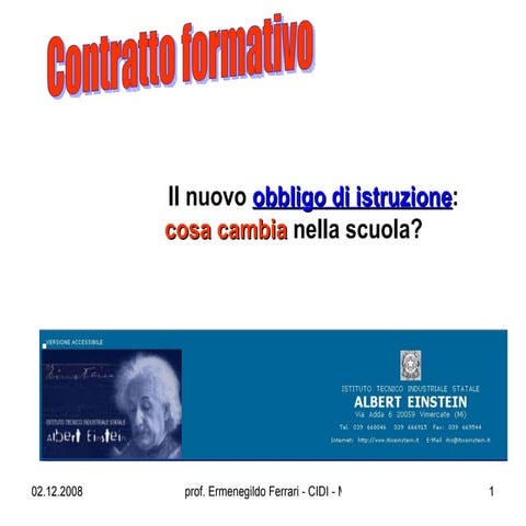 1 Contratto Formativo Einstein