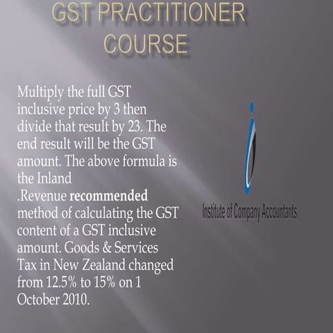 gst practitioner 