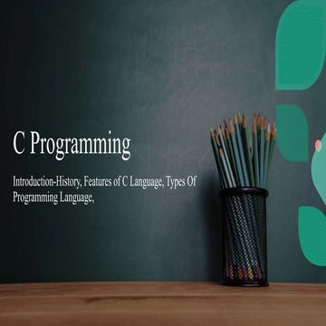 C Programming introduction | PPT