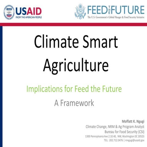 Climate smart agriculture project | PPTX