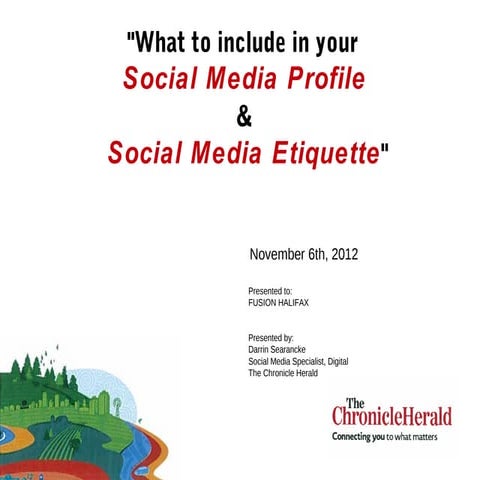 1  darrin searancke - social media profile & social media etiquette
