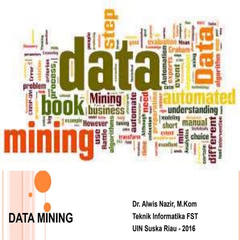 1 Data Mining Dm2016 Pptx