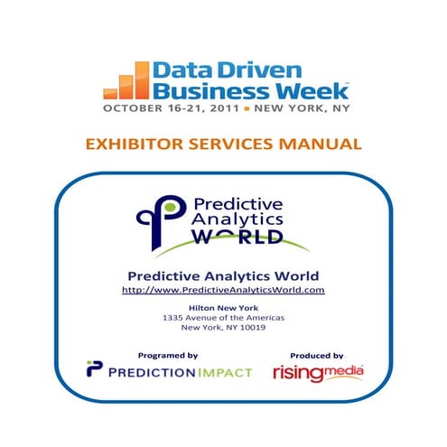 1. ddbw paw nyc 2011 exhibit services manual